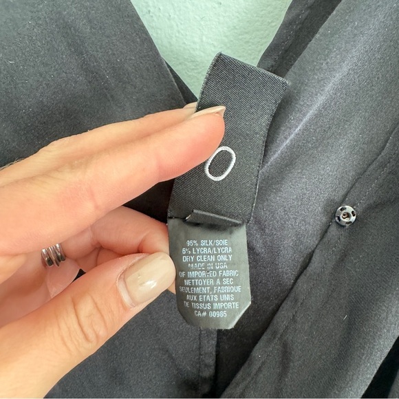 Zero + Maria Cornejo Stretch Silk Twist Strap Tank Top - Picture 6 of 8